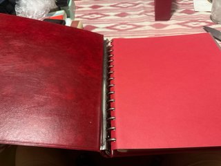 3 Álbumes Filabo Rojos Acolchados con Cajetín