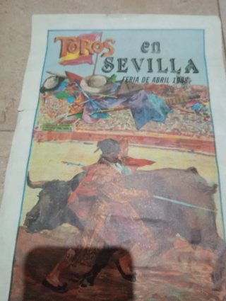 Cartel Toros Sevilla 1988