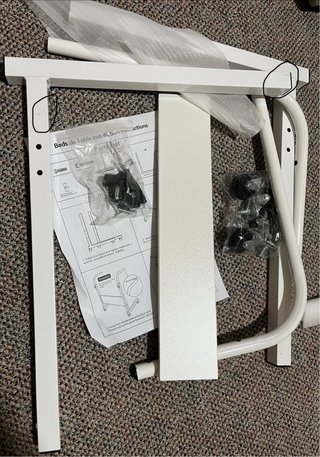 Mesa auxiliar regulable con ruedas 60x40 cm NUEVA