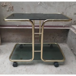 Mueble TV camarera dorada 70s