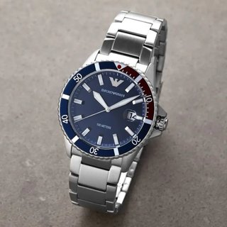 Reloj Emporio Armani Azul y Plateado