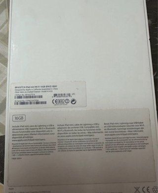 iPad Mini 1 16GB Negro Pantalla Rota
