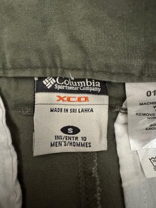 Pantalón Columbia Cargo Verde Talla S