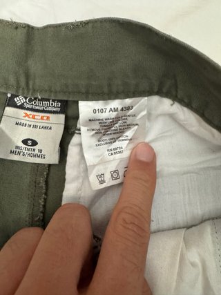 Pantalón Columbia Cargo Verde Talla S