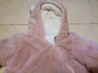 Saco Buzo de bebé peluche rosa