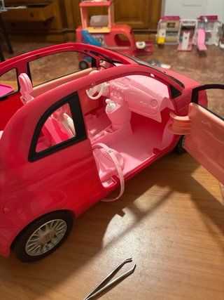 Coche Fiat Barbie Rosa