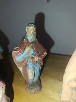 Lote figuras belén terracota