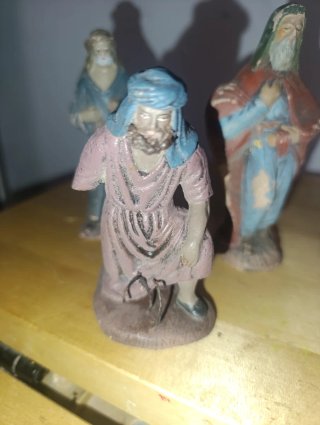 Lote figuras belén terracota