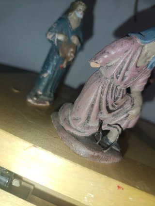 Lote figuras belén terracota
