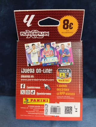 LOTE 38 CAJAS CROMOS ADRENALYN XL PANINI 2025-26,
