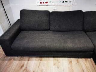 Sofá Chaise Longue Gris Oscuro