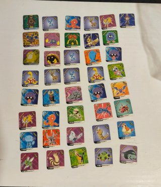 Lote 34 tazos/staks Pokémon Panini Vintage