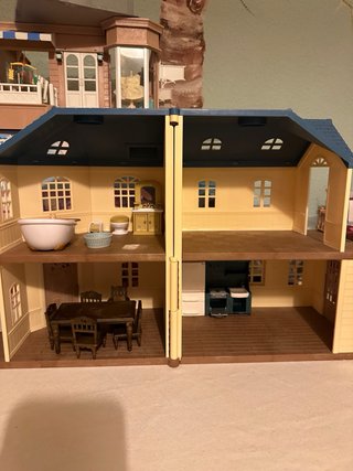 Casa Sylvanian Families tejado azul