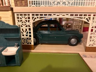 Casa Sylvanian Families tejado azul