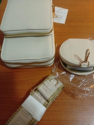 Borsetta + portamonete Victoria J. Beige