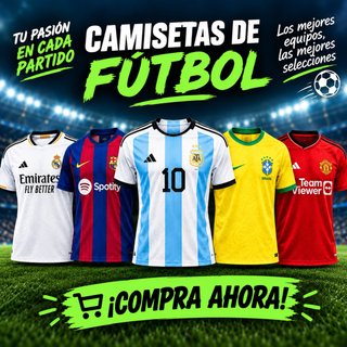 Camisetas de fútbol - Varios equipos