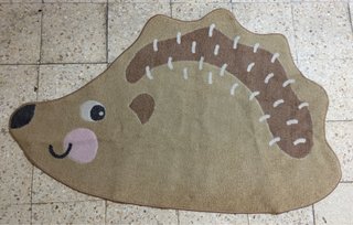 Alfombra Erizo Ikea Brummig Beige/Marrón