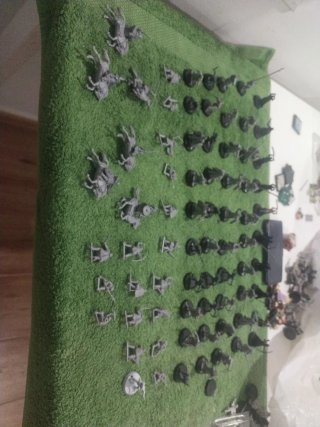 Figuras de guerra en miniatura