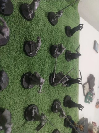 Figuras de guerra en miniatura