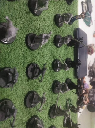 Figuras de guerra en miniatura