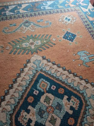 Alfombra Salón Naranja