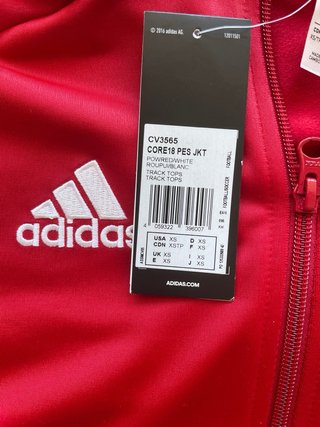 Casaco Adidas Benfica Vermelho XS Novo Etiqueta