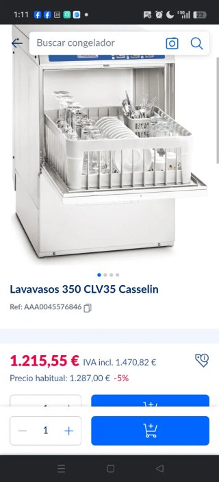 Lavavasos Casselin cesta 35cm poco uso y bueno