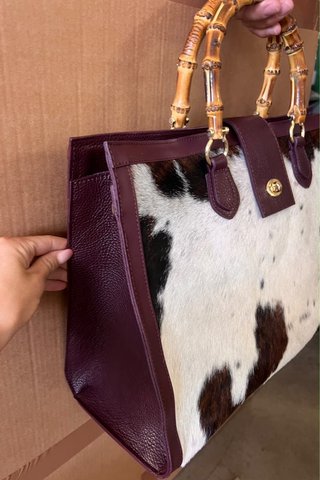 Borsa Vera Pelle Cavallino Hobo Bag
