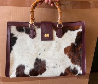 Borsa Vera Pelle Cavallino Hobo Bag