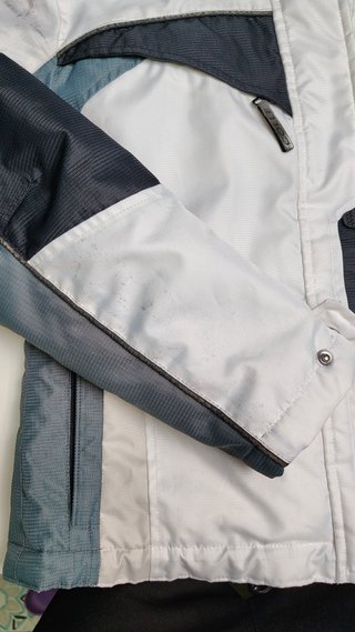 Giacca da sci donna. Bianco nero grigio. Colle.