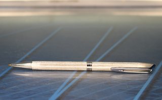 Bolígrafo Waterman plaqué plata.