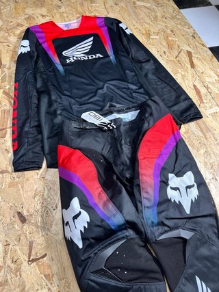 Traje Motocross Honda Fox Negro