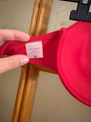 Parte de arriba bikini Rojo Push Up