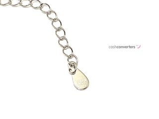 collar plata 925mm con piedra con circonita, 22cm