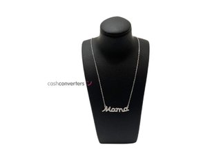 collar plata 925mm con piedra con circonita, 22cm