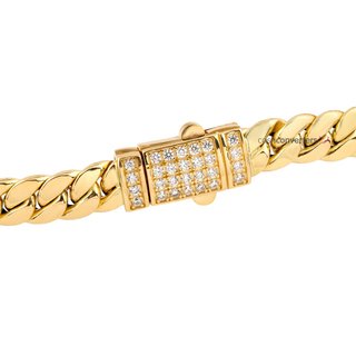pulsera oro 18k con piedra con circonita