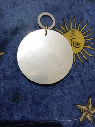 Medalla Virgen Plata Madre Perla