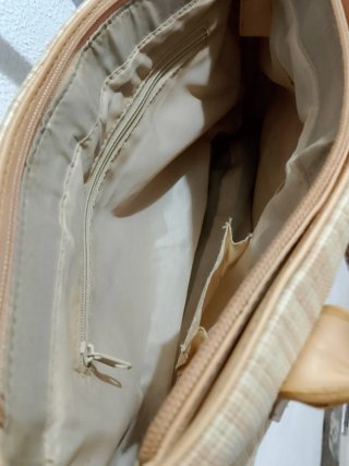 Borsa tote shopper donna in ecopelle beige