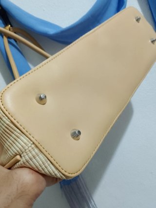 Borsa tote shopper donna in ecopelle beige