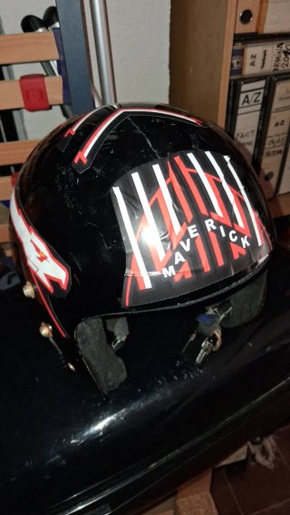 Disfraz Piloto Combate Top Gun con casco Maverick