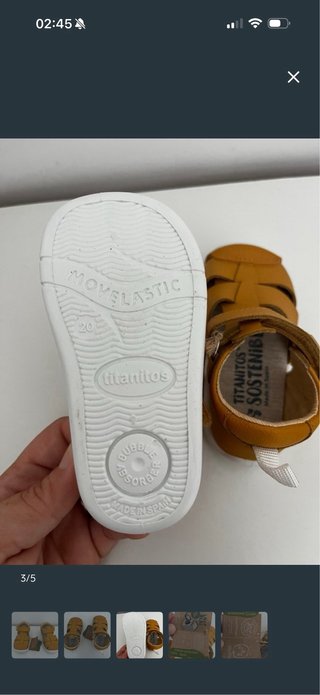 Lote 2 Titanitos barefoot 20 y sneakers 19
