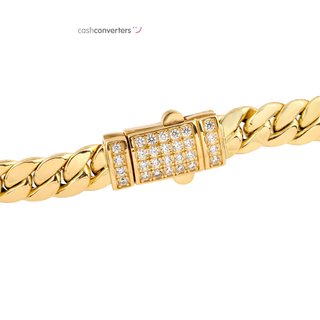 pulsera oro 18k con piedra con circonita
