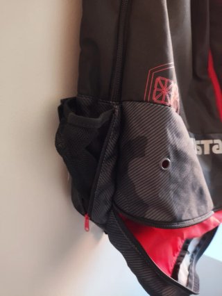 Mochila Kipsta 35L Negra/Roja Camuflaje Nueva