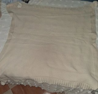 Lote 3 toquillas bebé: celeste, crudo y beige