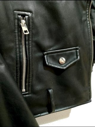 Giacca Biker Zara Ecopelle Nera Donna Taglia S