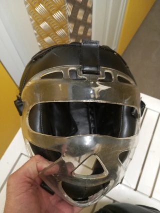 2 Cascos Boxeo con Protección Facial