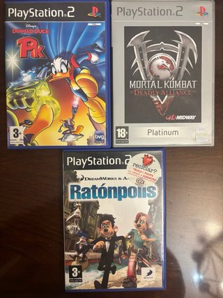 Lote de 7 juegos de ps2