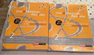 Libro de  matemáticas aplicadas a las C. S.
