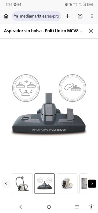 Aspirador Polti Unico MCV85 Total de agua con acce