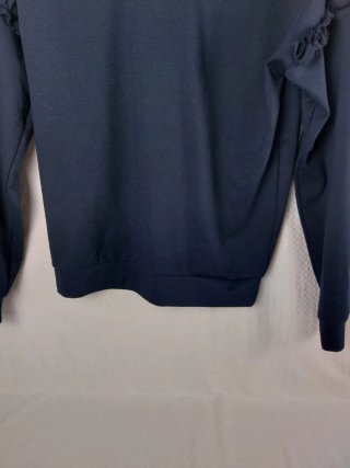 Felpa Blu Scuro con Volant